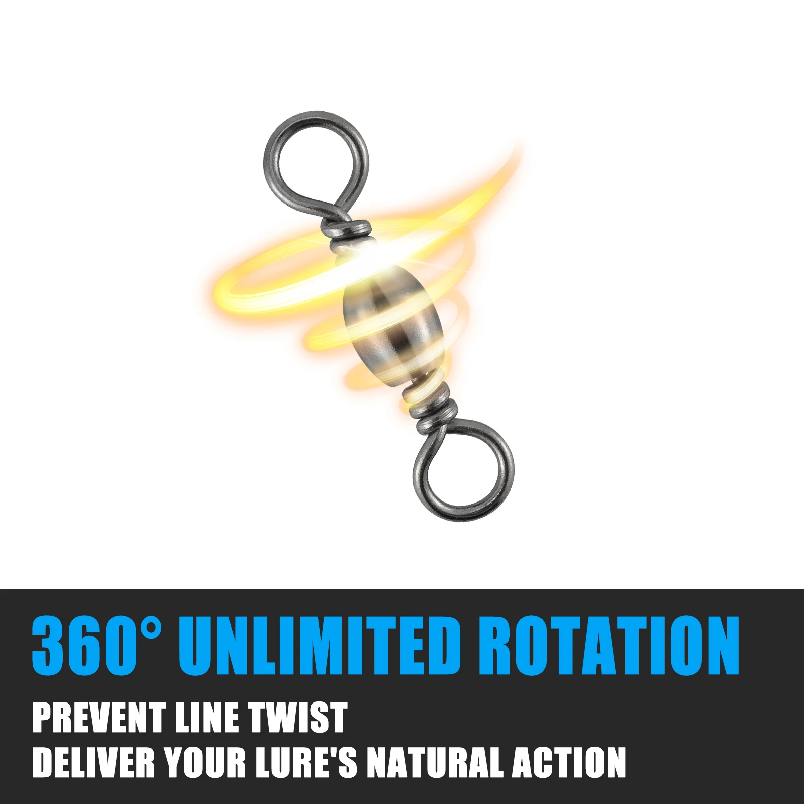 50/100 шт. высокопрочные рыболовные Вертлюги #1-#6/0 вертлюг из нержавеющей стали