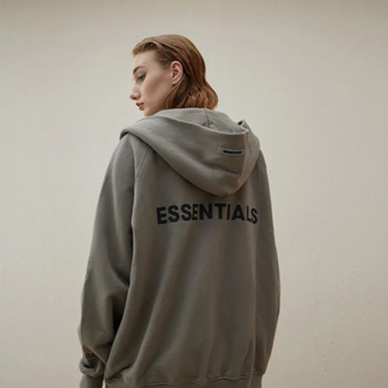 

Oversized Essentials Zipper Hoodie Men's and Women's Fashion Brand Zipper Hoodie Women's Sweatshirt Street Dress