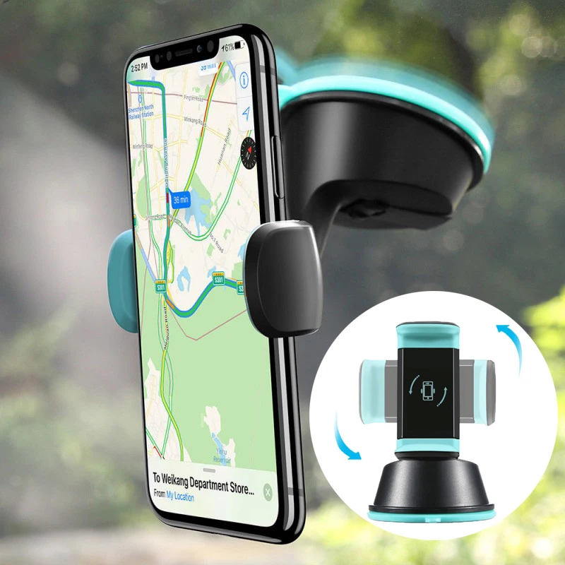 

Multifunction Car Phone Holder Universal Windshield Phone Bracket Non-slip Air Vent Clip Mount Phone Stand 360 Rotation