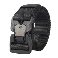 mens belt genuine tactical belt quick release magnetic buckle military belt soft real nylon sports accessories male luxury