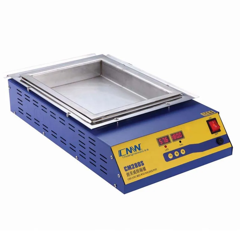 

CM-280S Square Tin Furnace Digital Display Type Stainless Steel Tin Pot 2KW Melting Tin Immersion Tin Wire Pot Machine 110/220V