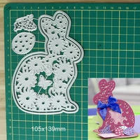 metal cutting dies flower rabbit frame dies scrapbooking stamps stencils die cut craft album wedding card making new 2022