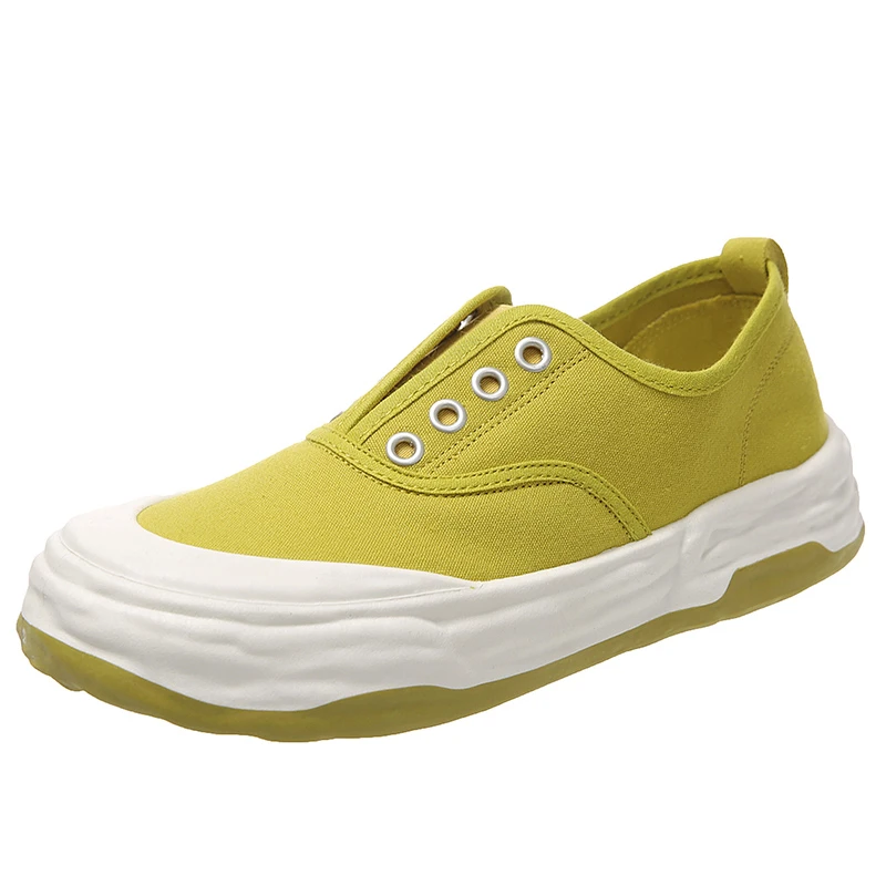 

Кеды женские холщовые, кроссовки, дизайнерская спортивная обувь для скейтборда, без шнуровки, плоская подошва, повседневные тренды