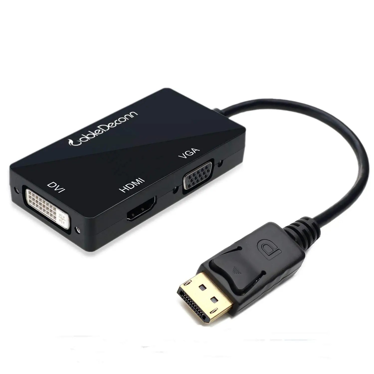 

Multi-Function Displayport Dp To HDMI/DVI/VGA Male Female 3-in-1 Adapter Converter Cable