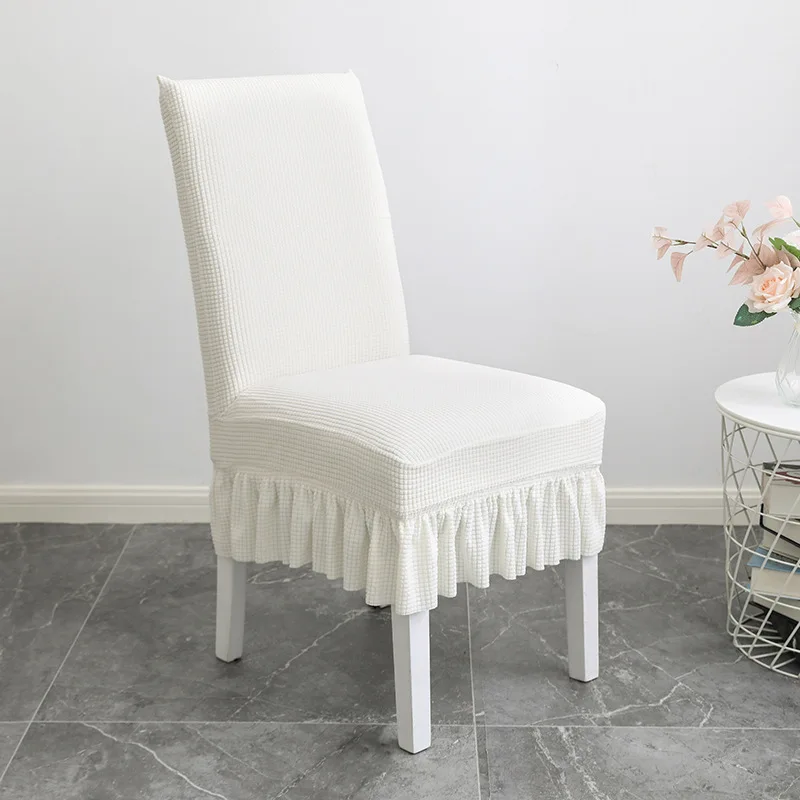 Юбка чехлы на стулья из спандекса бархата лайкры универсальное украшение для
