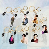 kpop bangtan boys weverse new exquisite acrylic key chain pendant bag decoration accessories fan support gift cosplay jimin suga