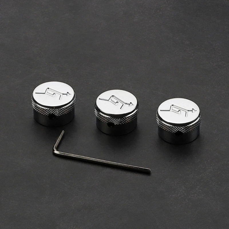 3 шт. нескользящие ручки управления гитарным потенциометром металлические