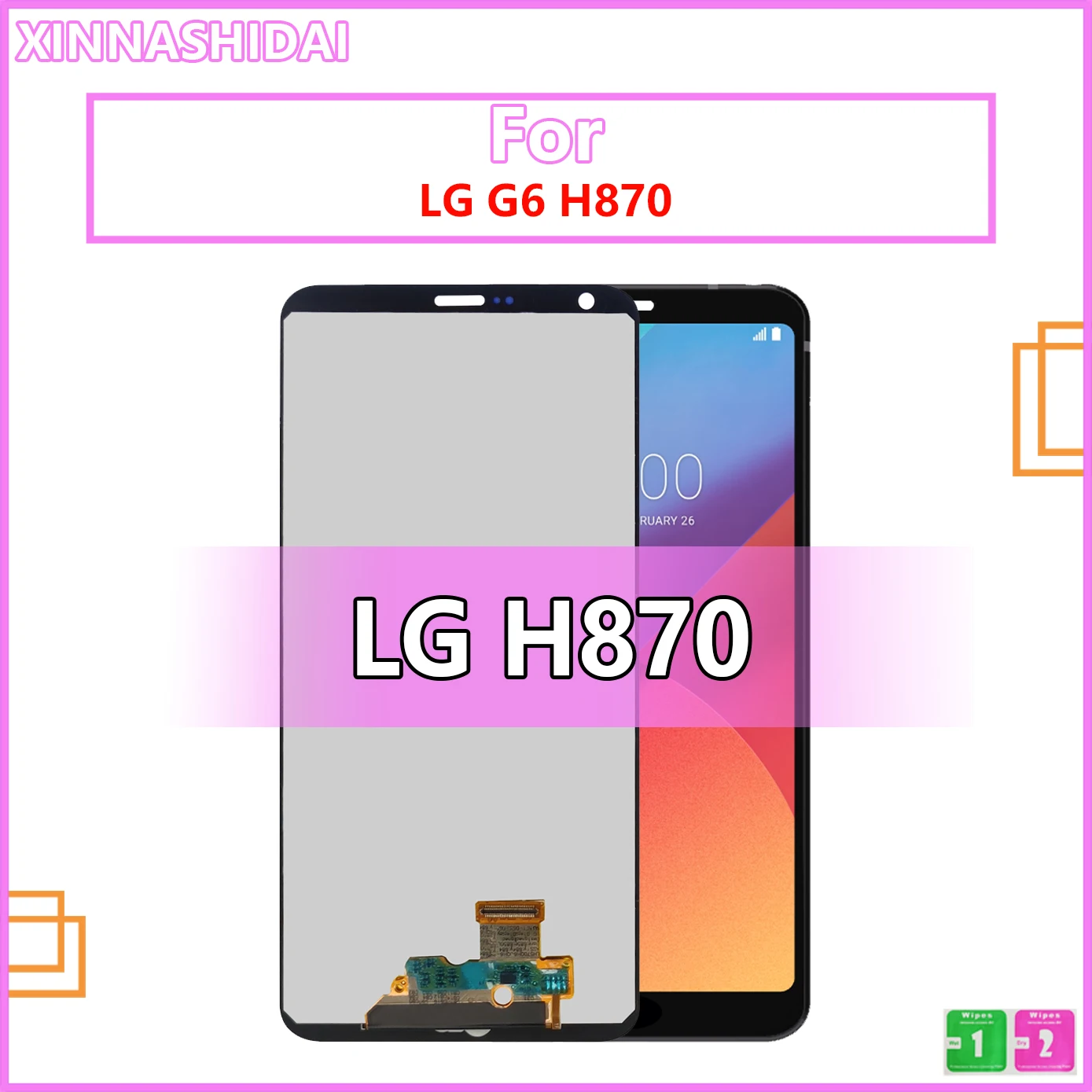 

5.7" LCD Display For LG G6 H870 H870DS H873 H872 LS993 VS998 US997 LCD Display Touch Screen Digitizer Assembly Replacement