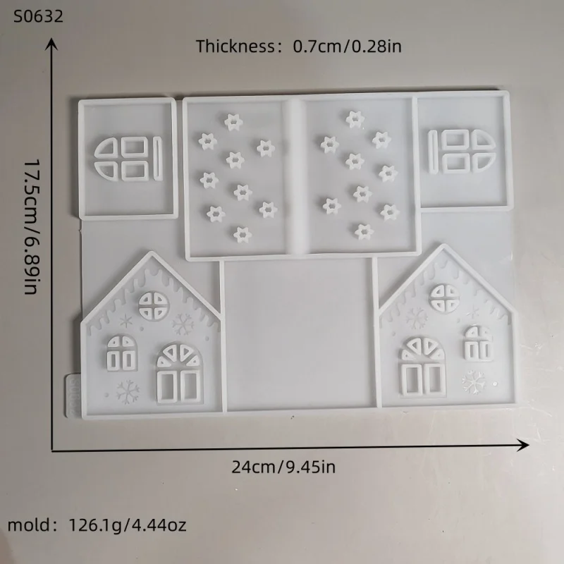 Набор рождественских домиков плагин в виде свечи силиконовая форма сделай сам