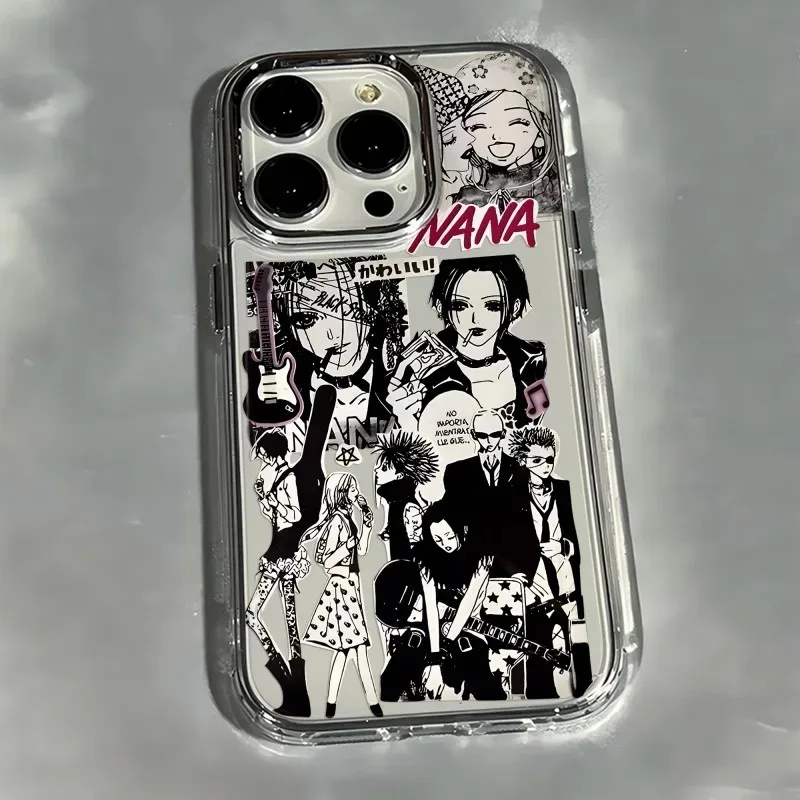 Фото Стильный чехол Y2K Nana Osaki для Samsung Galaxy S26 S25 S24 S23 S22 S21 S20 Note20 FE Ultra Edge Plus 4G 5G, прозрачный №5