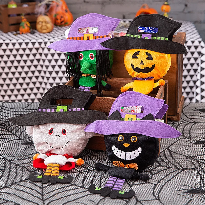 

Halloween Candy Bag Kindergarten Scene Layout Props Decoration Children's Hand Gift Bag Candy Bag Pumpkin Bag