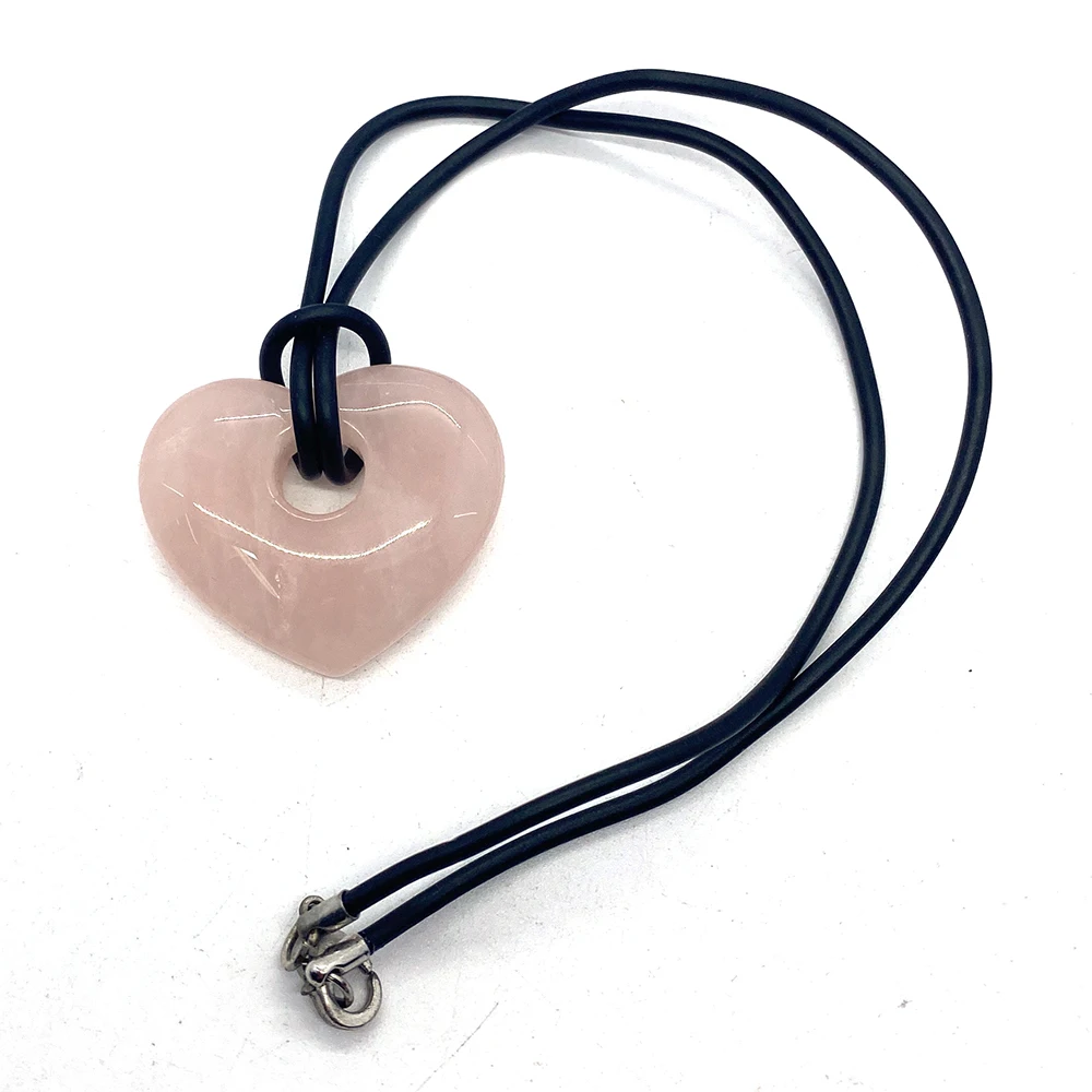 Оптовая продажа ожерелье из натурального камня Искусственный песчаник Розовый