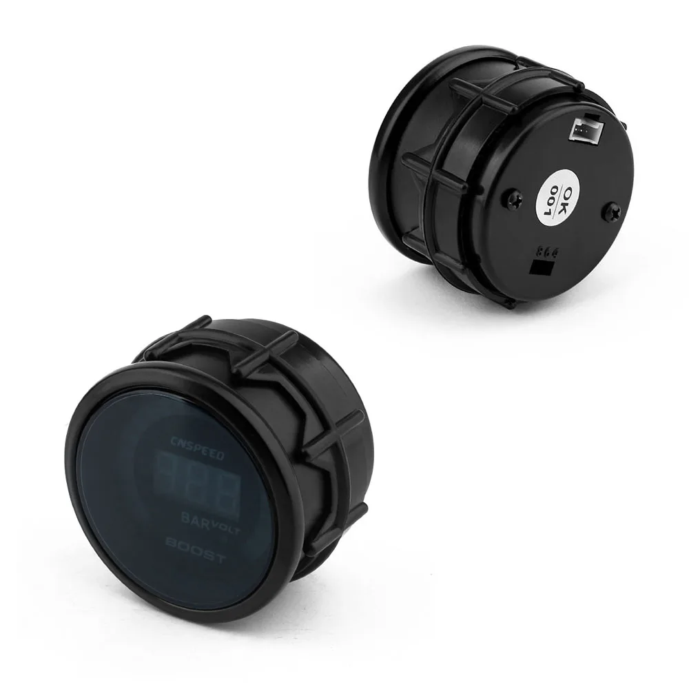 2&quot 52mm 20 LED Blue Digital -1-2 Bar 12V 20LED Turbo Boost Gauge Car Meter With Sensor | Gauges