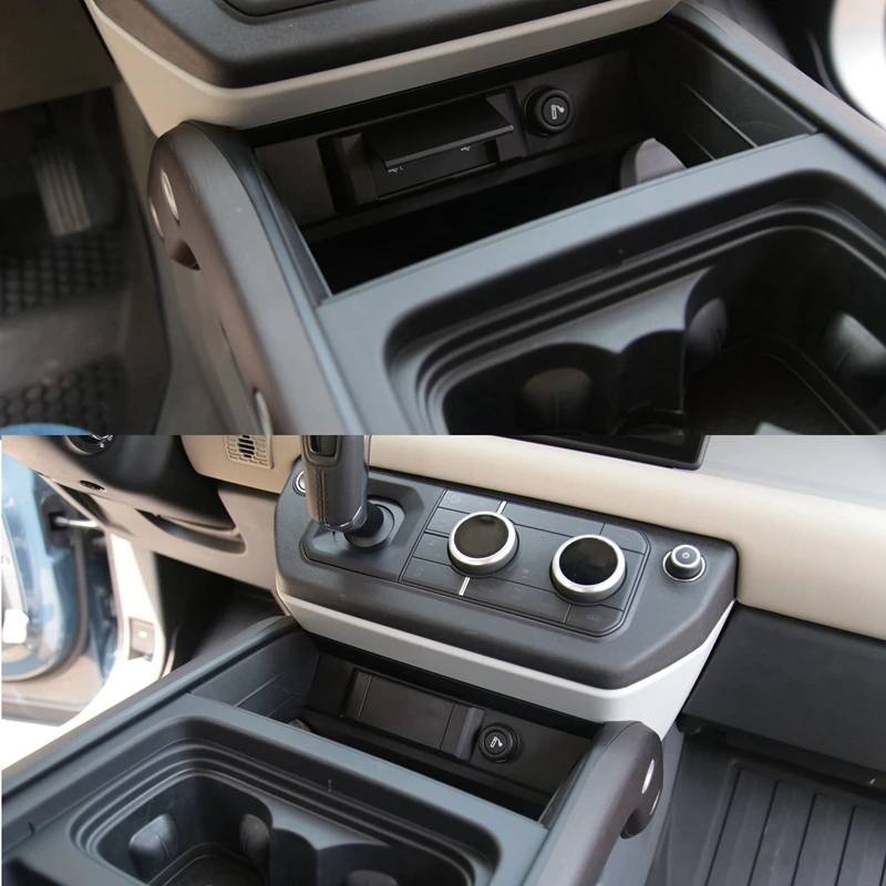 Для Land Rover Defender 90 110 2020 2021 центральная консоль USB-порт для зарядки защитная крышка