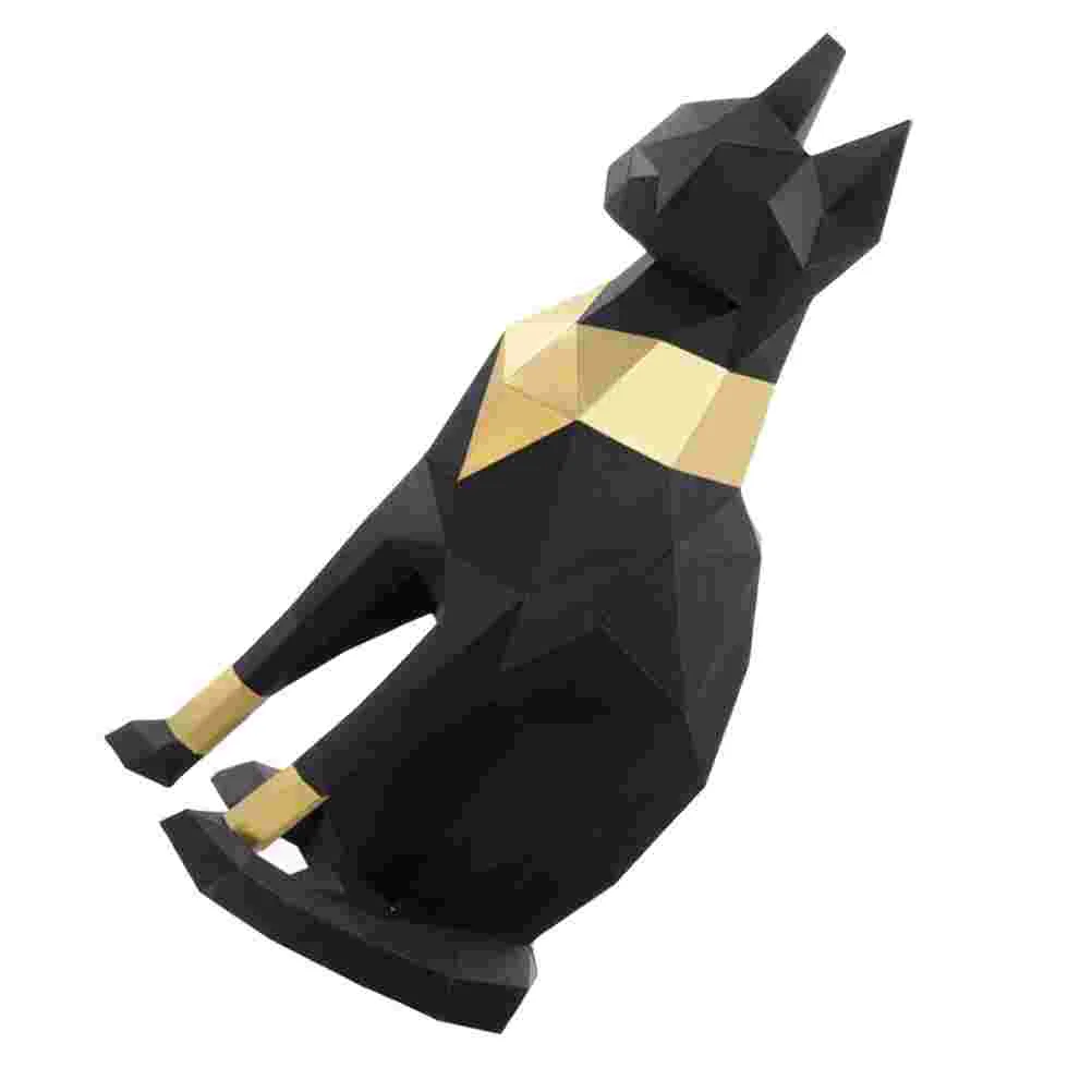 

3D Paper Egyptian Cat Figurine Statue Sculpture Cat Goddess Statue Figurine Model for Good Gifts