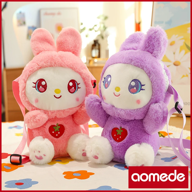 

Симпатичная мягкая плюшевая игрушка кролик-клубника 30 см, Подушка для офиса, мягкая подушка-животное, удобная домашняя подушка, Подарочная ...