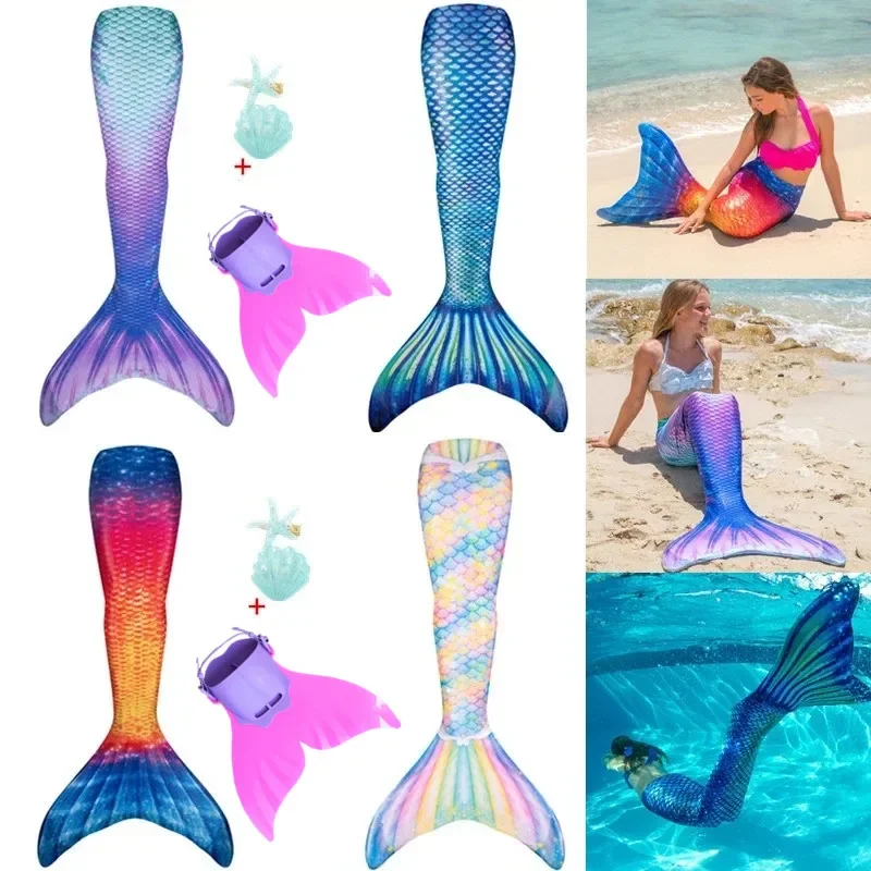 2024 новейшая &quotРусалка&quot Детский Взрослый летний купальник русалки для