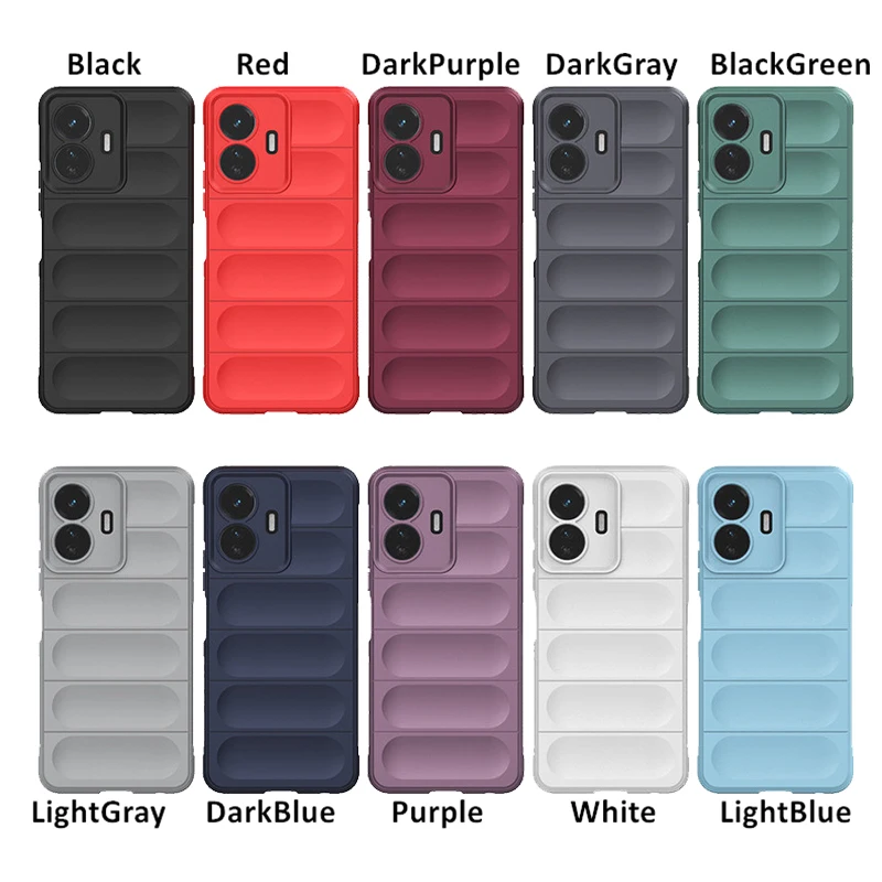 For Vivo Y77 Cover For Vivo Y77 5G Case Shockproof Rubber Soft Silicone Bumper For Vivo Y77 Global Fundas 6.58 inch