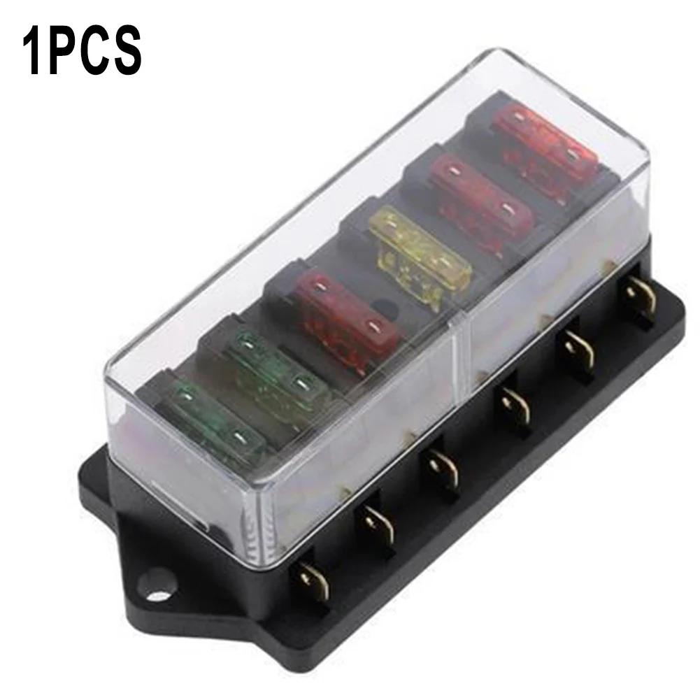 

Fuse Holder Fuse Box Marine Van 1* 12V 24V 1pcs 1x 6/8/10/12 Way ATO/Block Industrial Accessories Black Boat New