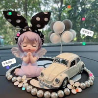 cute cartoon annie doll car ornaments dashboard decoration car interior accessories for girls girlfriend birthday gifts