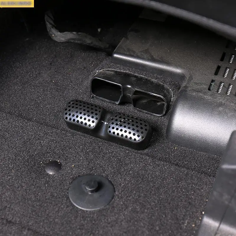 

2pcs Seat AC Heat Floor Air Conditioner Duct Vent Outlet Grille Cover for Ford Edge Vignale 2015 2016 2017 2018 Car Accessories