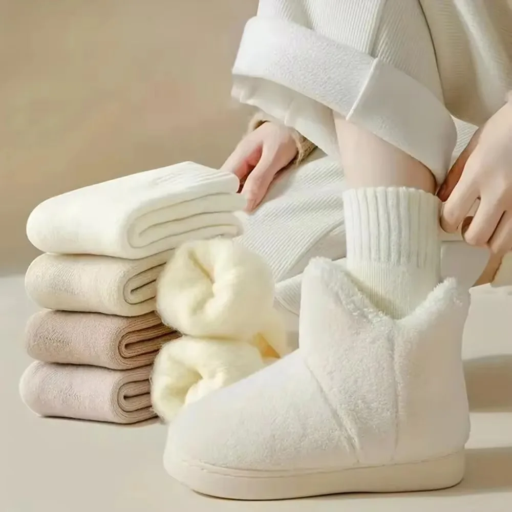 1 пара мягкие плюшевые женские носки