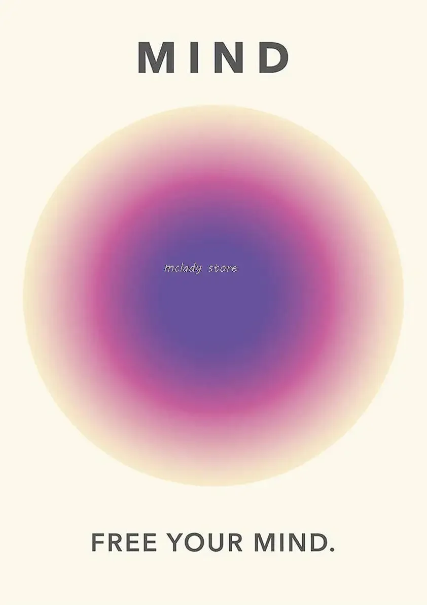 Современный минималистский настенный плакат с позитивным ореолом красивый