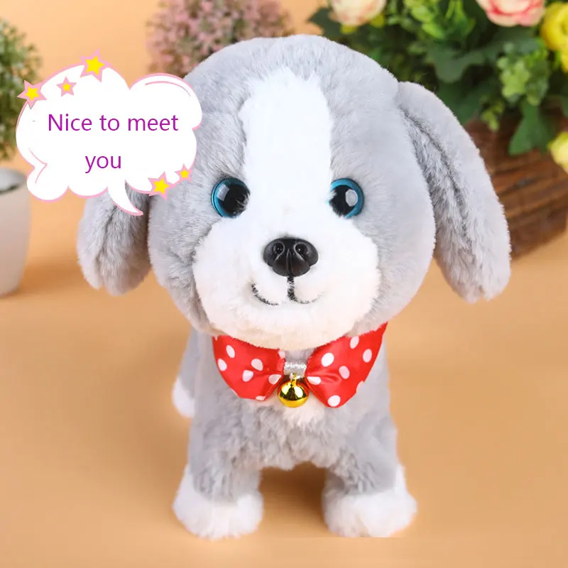 

Robot Dog Electronic Plush Puppy Pet Sound Control Interactive Animal Sing Song Walk Bark Music Teddy Toy For Kids Birthday Gift