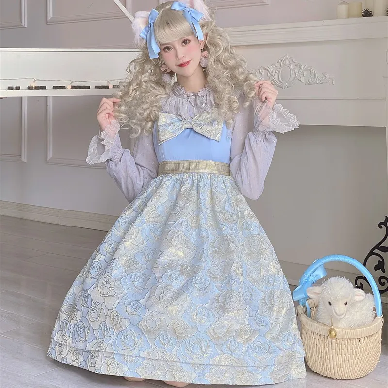 Платье сладкой конфетной девушки Jsk Lolita женское платье с высокой талией кавайный