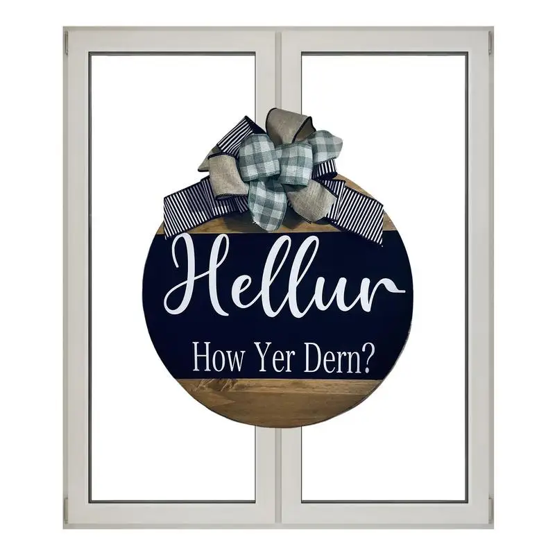 

Welcome Wreath Sign For Front Door Rustic Hello Summer Plaques Porch Decor 3D Wooden Hanger Welcome Sign For Home Yard Farm Gift
