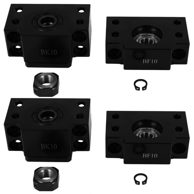 

2X Ball Screw Support Set Includes 1X Bk10 And 1X Bf10 For Sfu1204 Ball Screw End Support Cnc Parts Bk / Bf10