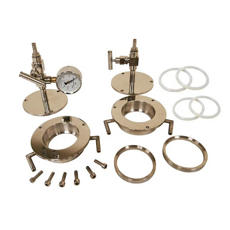 Vacuum Sealing Assembly for Single End 50mm dia. Tube with Meter/Valve - TN-EQ-HFL-50