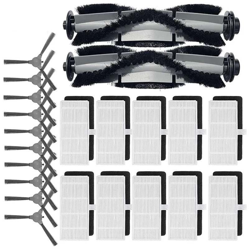 Запасные части для Coredy R3500 R3500S R550 R650 R600 R700, боковая роликовая щетка, фильтрующая щетка Запасные части для Coredy R3500 R3500S R550 R650 R600 R700, боковая роликовая щетка, фильтрующая щетка