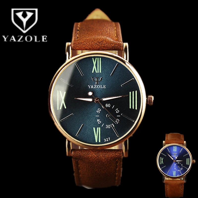

New Brown Men Watches 2022 Luxury Relogio Masculino Blu-Ray Quartz Analog Business Leather Wrist Watch For Men Reloj Hombres