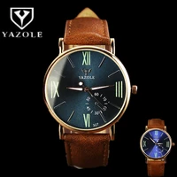 new brown men watches 2022 luxury relogio masculino blu ray quartz analog business leather wrist watch for men reloj hombres