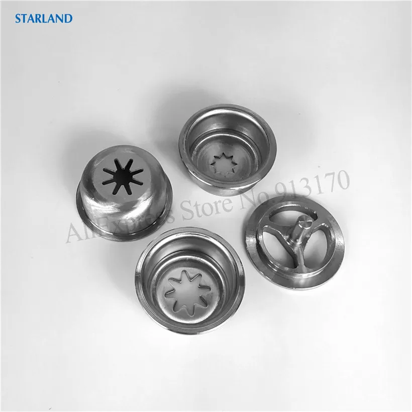 

4 In 1 Churros Modelling Caps Spare Parts Mould Nozzle Lids Fittings For Stainless Steel Churros Making Machine Accessories