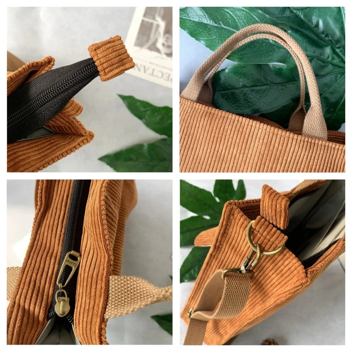 4 Color Corduroy Bag Tote Hand Bag, Women's Shoulder Bag ,Messenger Bag,Casual Bag