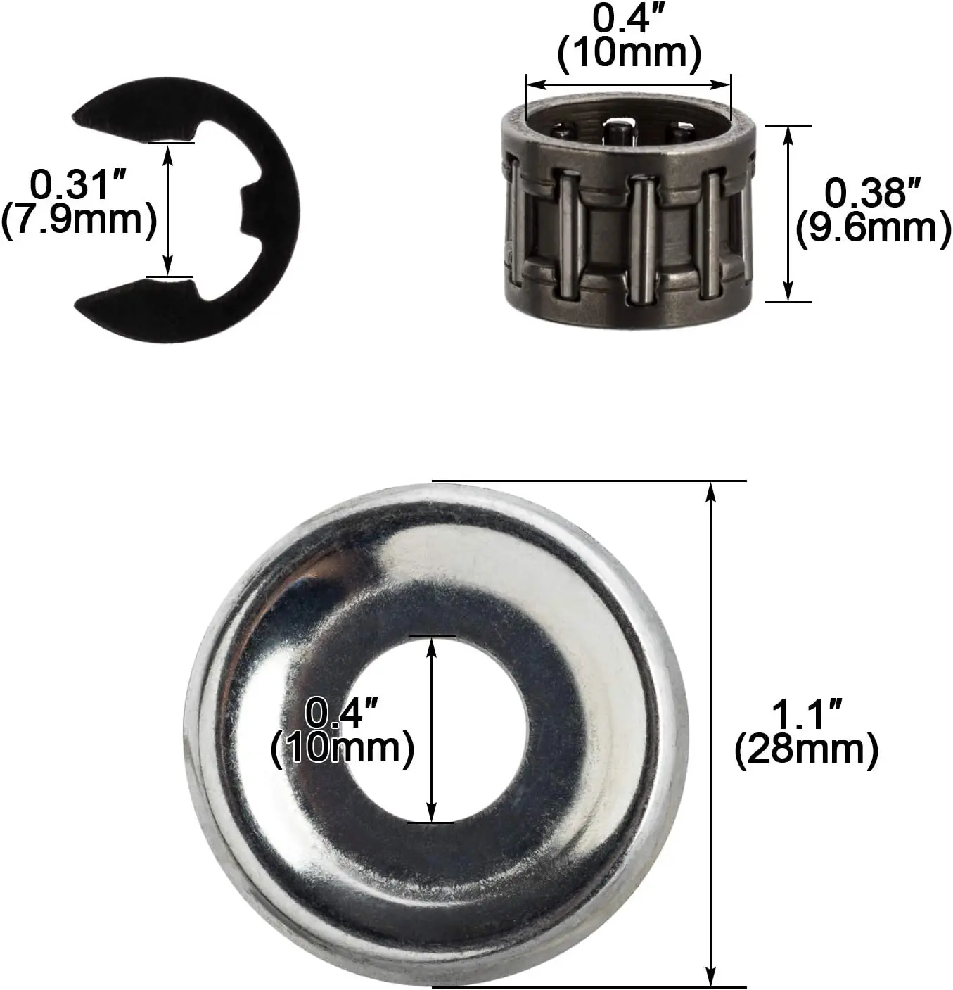 FATCOOL подшипник ствола бензиновой цепной пилы 3/8 6T с электронным зажимом со