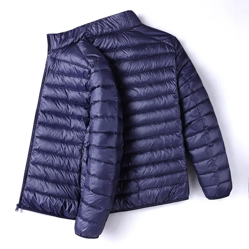 Men's Lightweight Down Jacket With Storage Bag Easy Carry Simple Casual Duckfeathered Vest For All Seasons