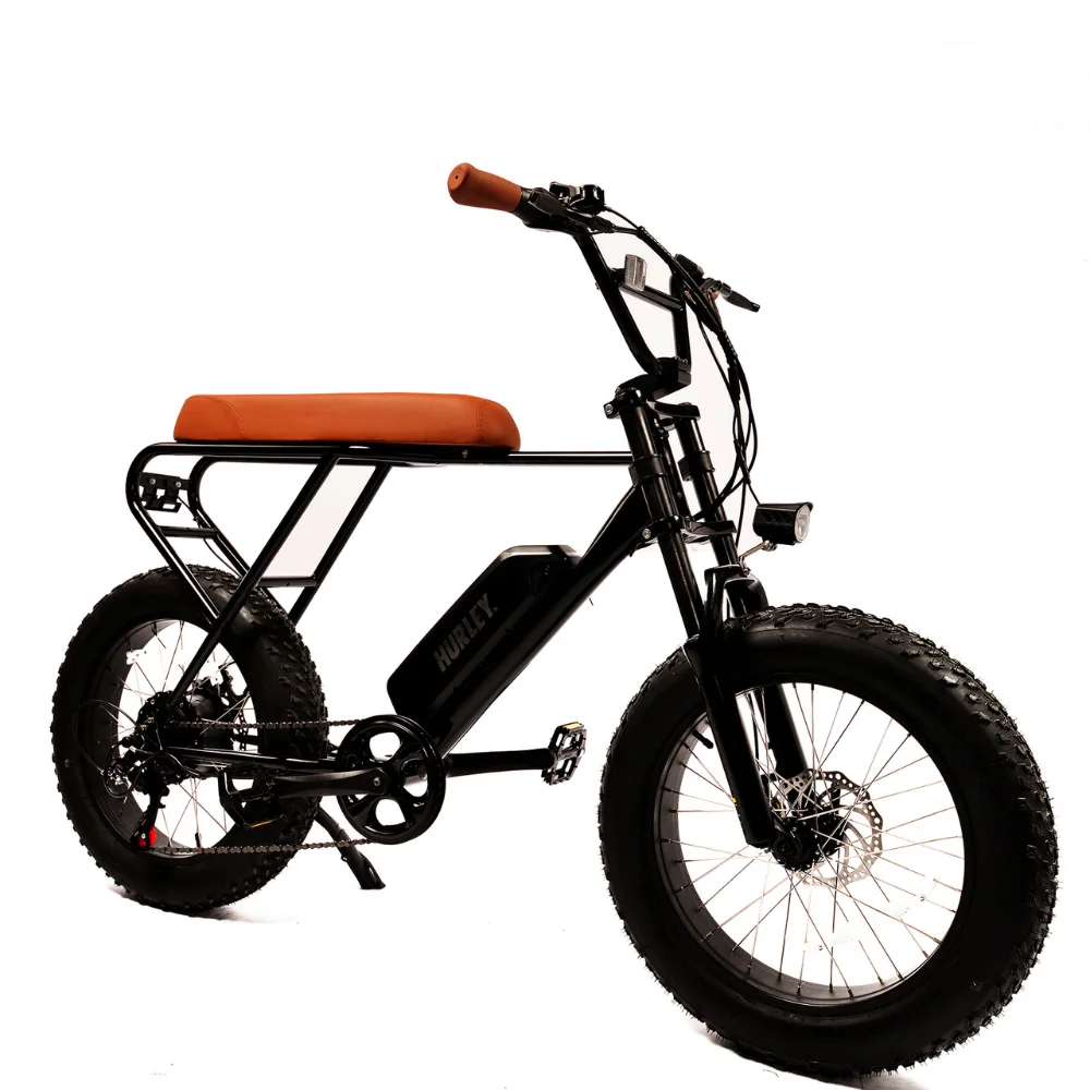 

Hurley M20X US Warehouse Stock Fat Electirc Ebike Bicycle 48V 500W Strong Power with Leather Saddle