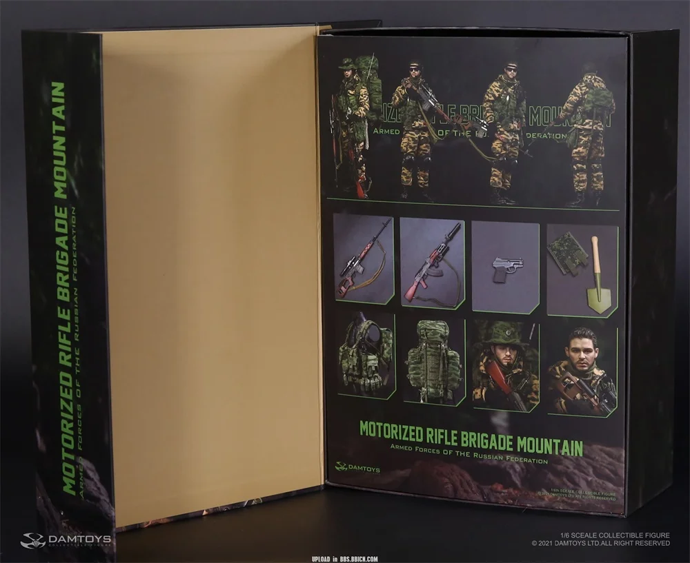 1/6 DAMTOYS DAM 78083 Российская Федерация Мотострелковая бригада Горные вооруженные силы Полный набор подвижной фигуры Подарок для фаната.