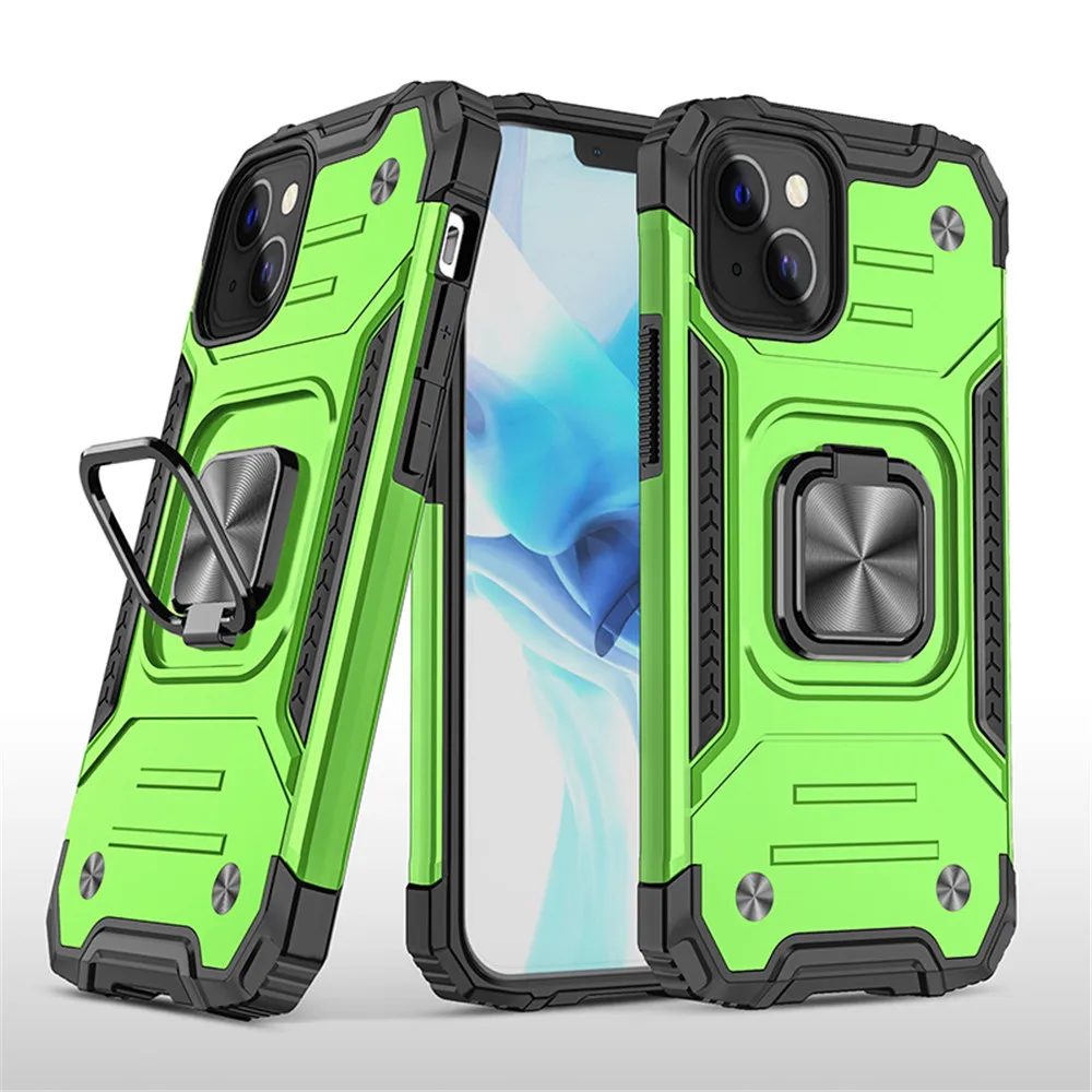 

Armor Case For iPhone 14 Plus Case For iPhone 14 Pro 13 Mini 12 11 XS XR X SE Shockproof Car Ring Cover On For iPhone 14 Plus