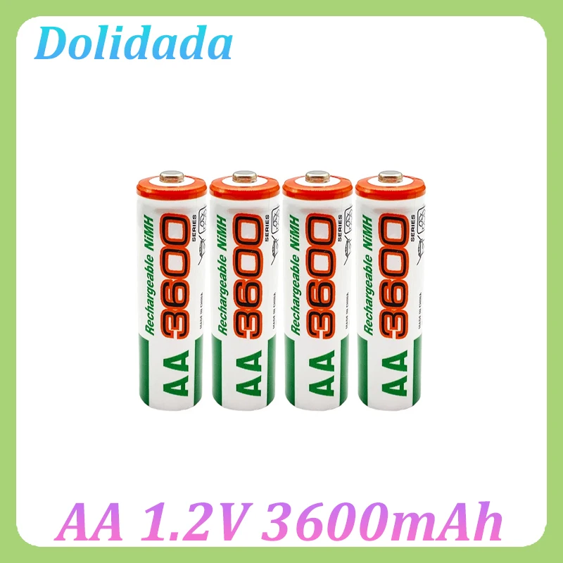 

AA Battery 3600mAh 1.2V Ni-MH AA Rechargeable Batteries for Clocks Mice Computers Toy Car Bateria Recargable Parts Accessories