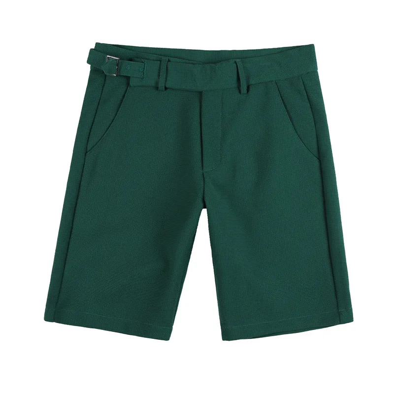 Versatile Summer Men's Shorts, Business Fashion Casual Capris, Slim Fit, Solid Color, New 2023