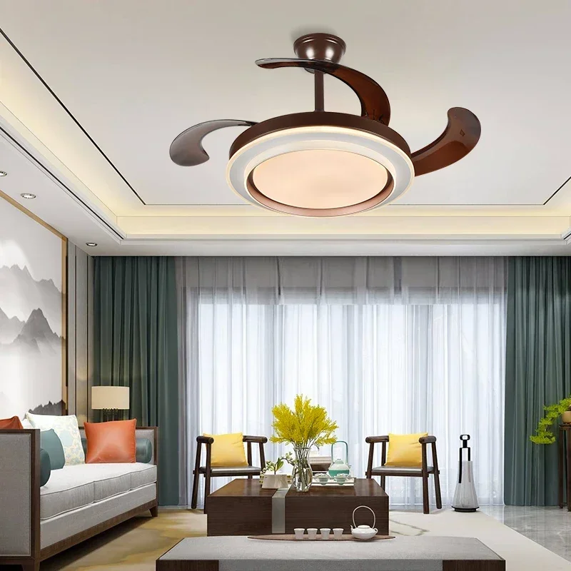 42-дюймовый потолочный вентилятор с подсветкой со светодиодной люстра для