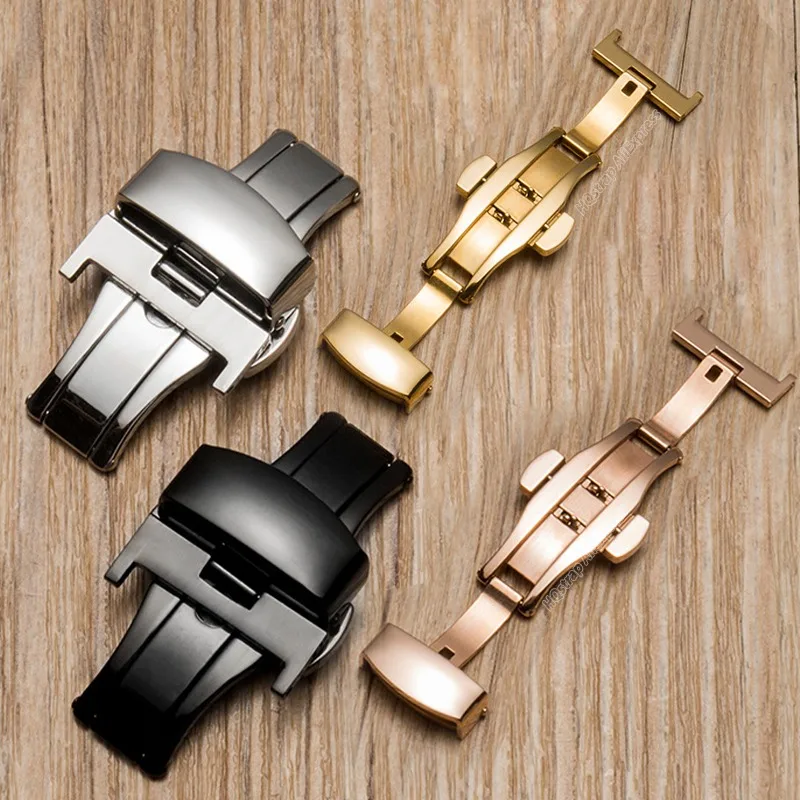 Металлическая пряжка-бабочка для ремешка часов | AliExpress