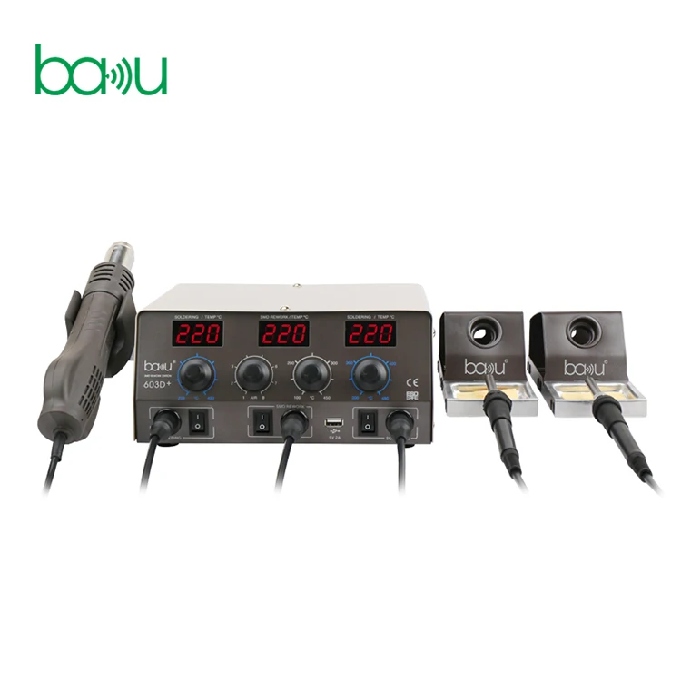 

BAKU Solder Rework Micro Iron Bga Hot Air Heat Soldering Iron Station Other Welding Equipment ba-603D+
