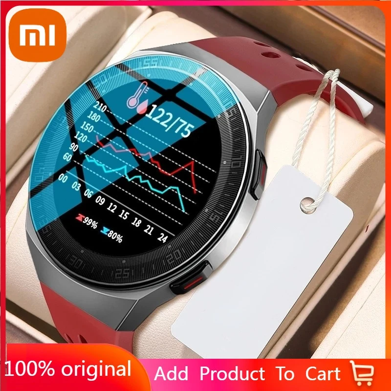

Смарт-часы Xiaomi мужские водонепроницаемые с поддержкой Bluetooth, 8 Гб ПЗУ