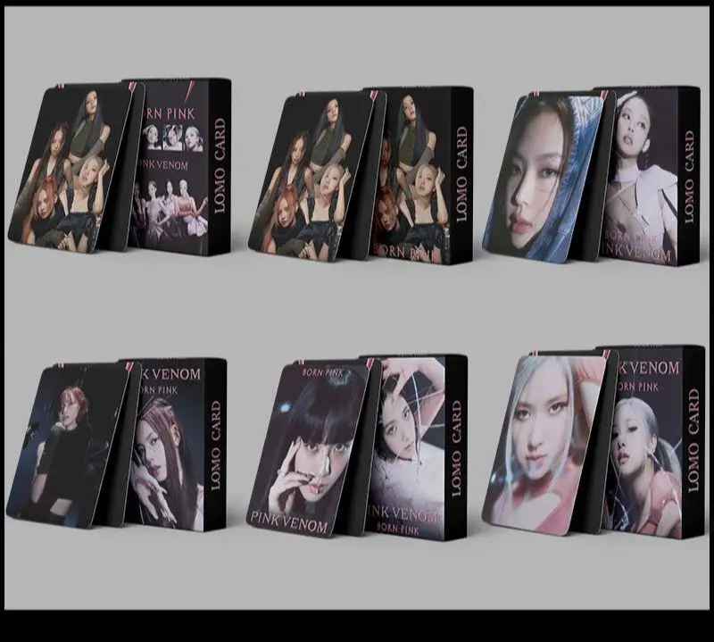 

53PCS Kpop Born Pink Lomo Cards High Quality Print Photocard Postcard Fans Collection Gift Fashion Cute Photo Cards