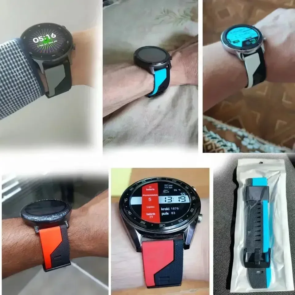 Huami Amazfit Cheetah Pro, Совместимый Силиконовый Ремешок Для Часов 22 Мм — Сменный Ремешок Для Amazfit Balance GTR 4 3 (art.: 3920ca5d5f3ee) - 3920ca5d5f3ee